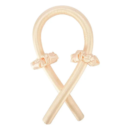 Silk Heatless Curling Rod – No-Heat Ribbon Hair Roller Headband