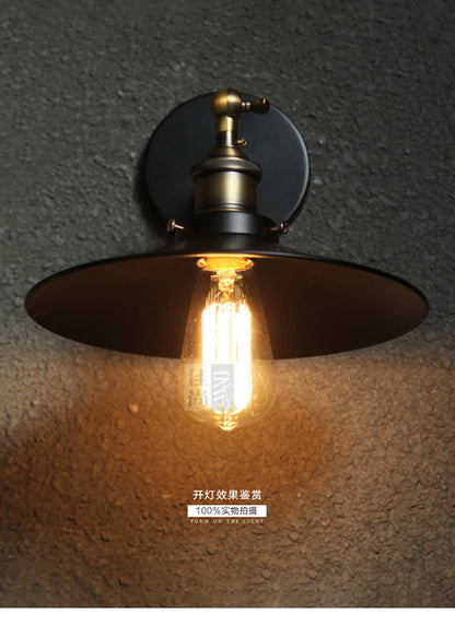 Vintage Wall Lamp with Switch – Adjustable Industrial Loft Light