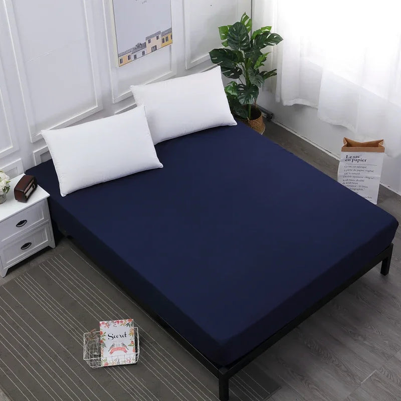 Waterproof Fitted Bed Sheet – Soft, Breathable Mattress Cover