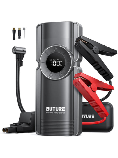 4-in-1 Jump Starter – 150PSI Air Compressor & 20000mAh Power Bank