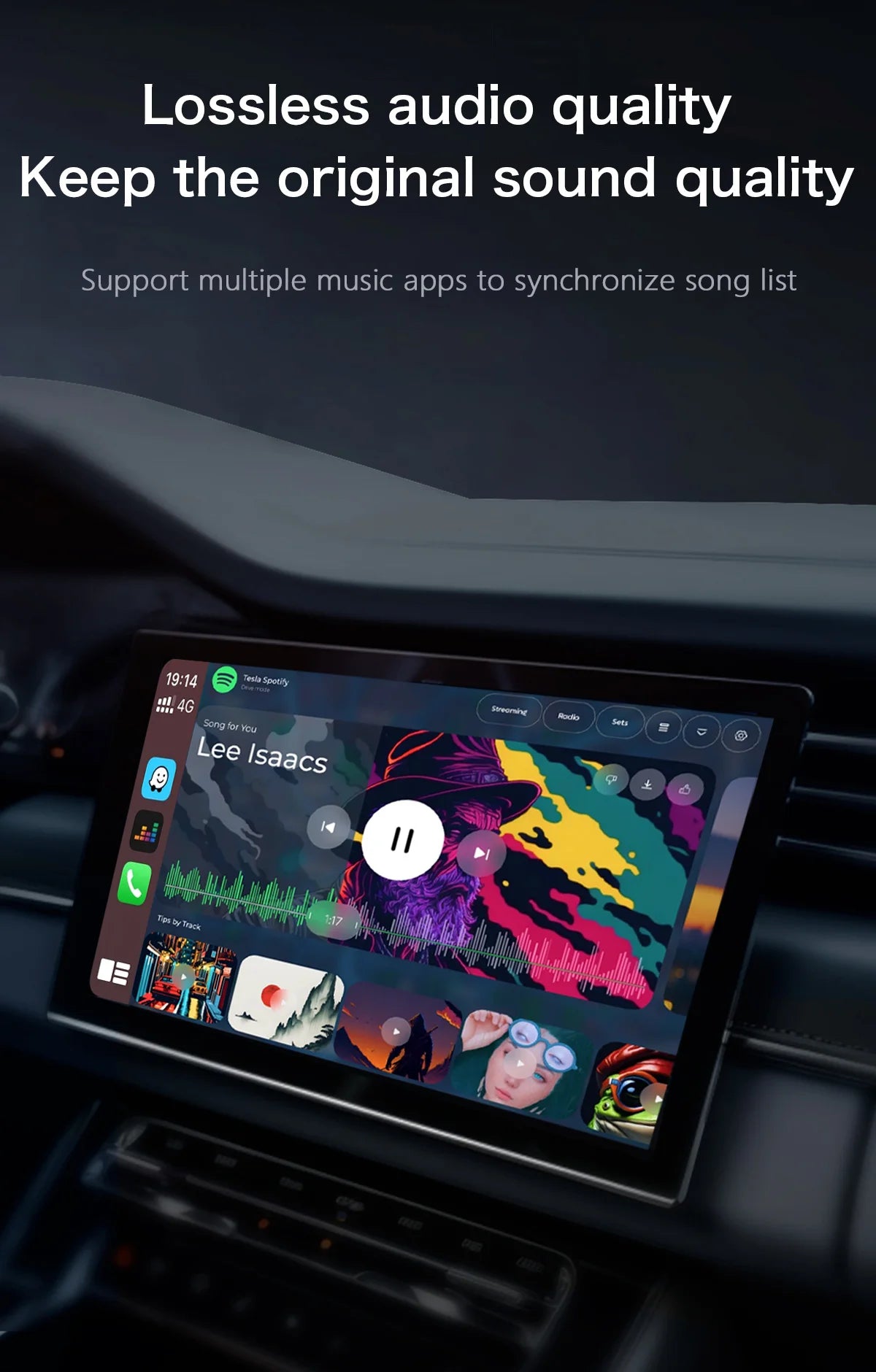 3-in-1 Car Video Smart Box with Android 12, CarPlay & WiFi