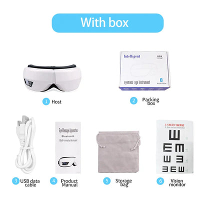 Cartmela Eye Massager with Air Pressure, Heat & Vibration