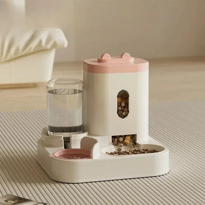 Automatic Pet Feeder & Water Dispenser – Food & Water Station