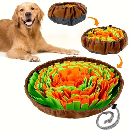 Felt Snuffle Mat for Dogs – Washable Slow Feeding & Training Pad