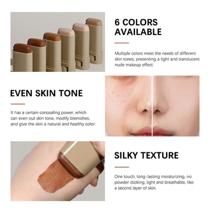 Serum Stick Foundation – High Coverage Skin Tint & Plumping Balm
