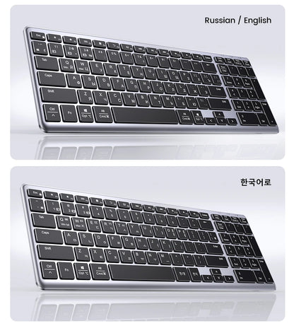 Wireless Bluetooth 5.0 Keyboard – 99 Keys Russian/Korean/English