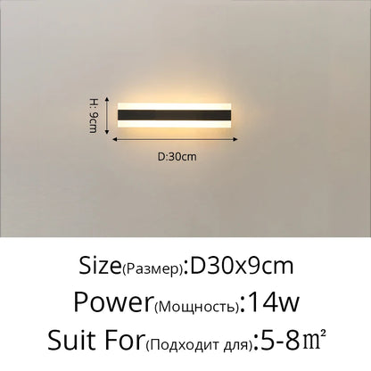 Outdoor Waterproof LED Wall Lights with Remote – Modern Dimmable