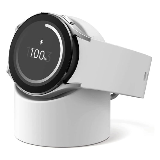 حامل شاحن سيليكون لساعة Galaxy Watch 3/4/5/Pro مقاس 40–46 مم