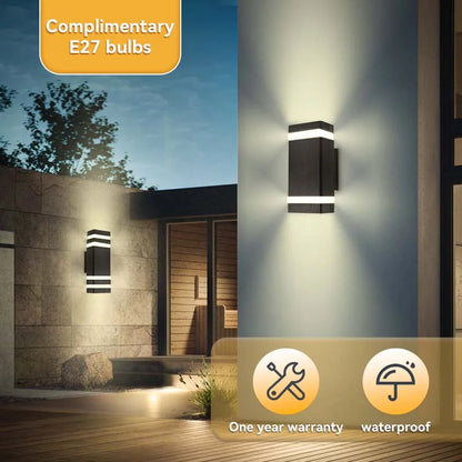 Outdoor Waterproof Street Wall Light – LED E27 Bulb Fixture