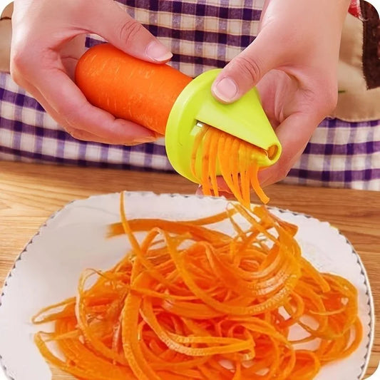 Rotating Shredder & Spiral Peeler – Manual Vegetable & Fruit Slicer