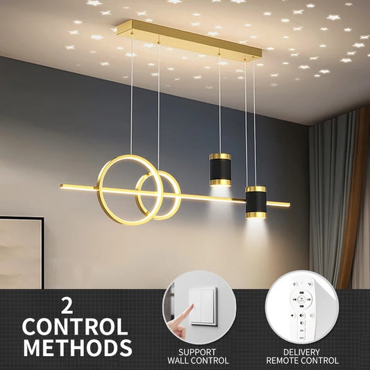 100cm Modern LED Pendant Light – Long Strip Dining Table Fixture