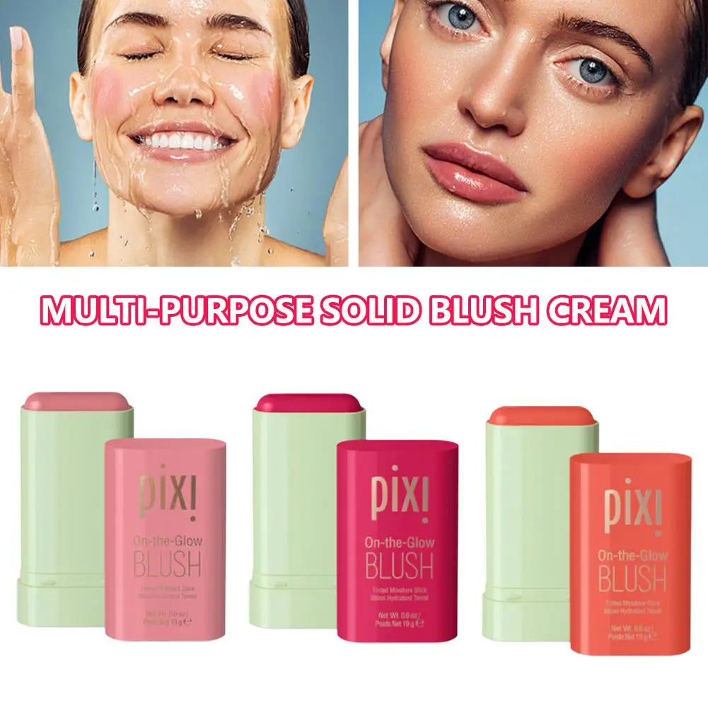 3-in-1 Blush Stick – Cream Blusher for Cheeks, Eyes & Lips