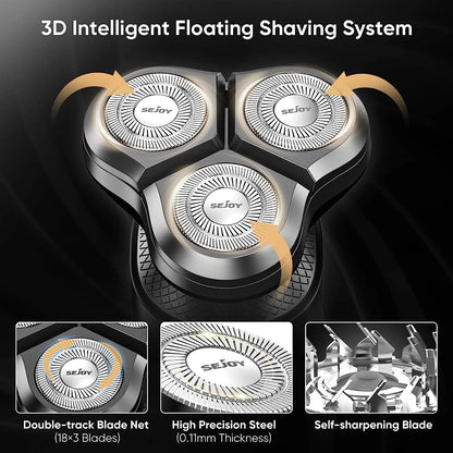 3-in-1 Electric Shaver – Beard, Nose & Razor Trimmer Waterproof