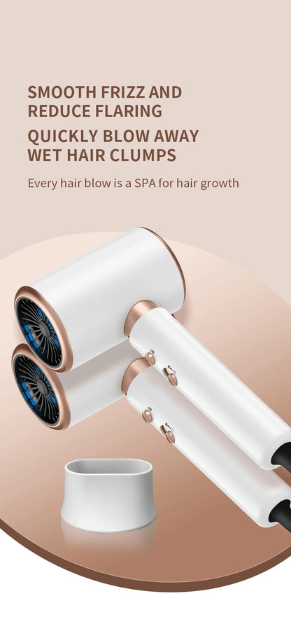 High-Speed Quiet Hair Dryer with Constant Temp & Fast Drying