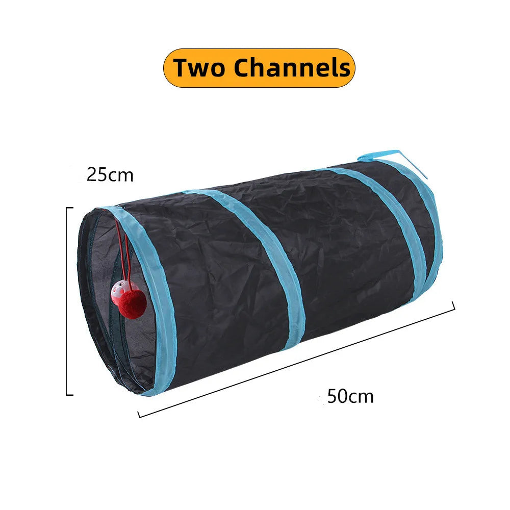 Cat S-Tunnel Foldable Toy – Indoor Fun for Curious Cats