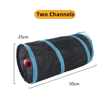 Cat S-Tunnel Foldable Toy – Indoor Fun for Curious Cats