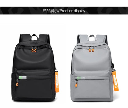 Lightweight Urban Men’s Backpack – Waterproof USB Laptop Bag