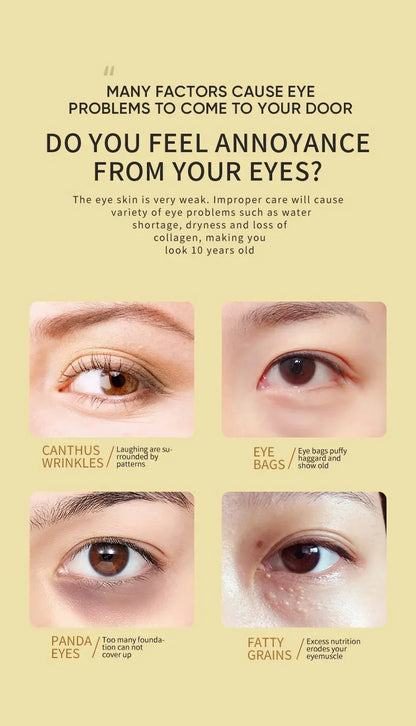 Avocado & Gold Eye Mask Patches – Anti-Wrinkle & Dark Circles