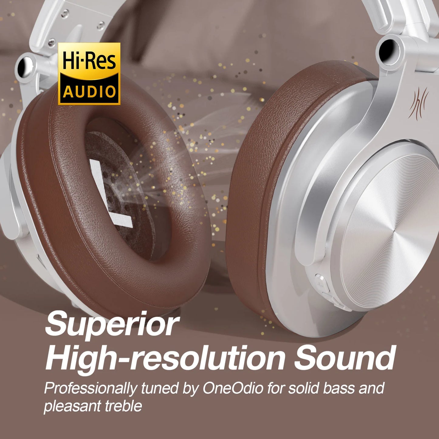 Wired & Wireless Bluetooth 5.2 Over-Ear Headphones with Mic