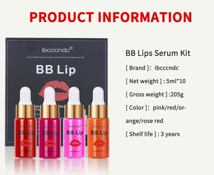 BB Lips Ampoule Serum Set – Tinted, Moisturizing Lip Care