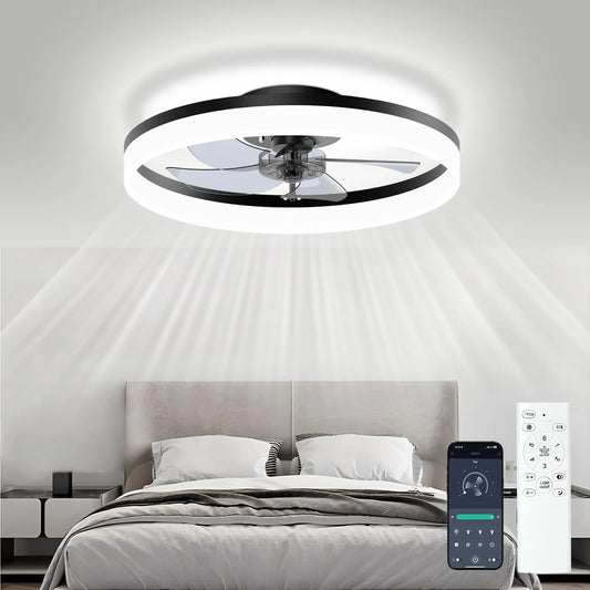Cartmela LED Chandelier Fan – Remote-Controlled Ceiling Fan