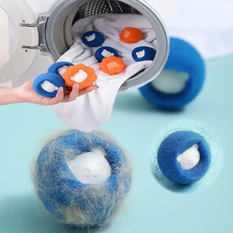 Reusable Pet Hair Remover Balls – Laundry Lint & Fur Catcher
