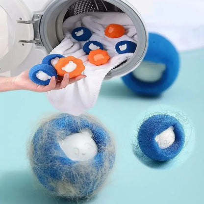 Reusable Pet Hair Remover Balls – Laundry Lint & Fur Catcher