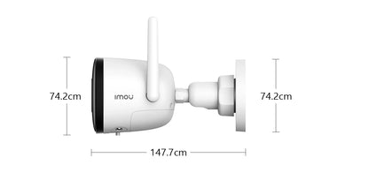 4MP Outdoor WiFi Bullet Camera – Weatherproof & AI Detection