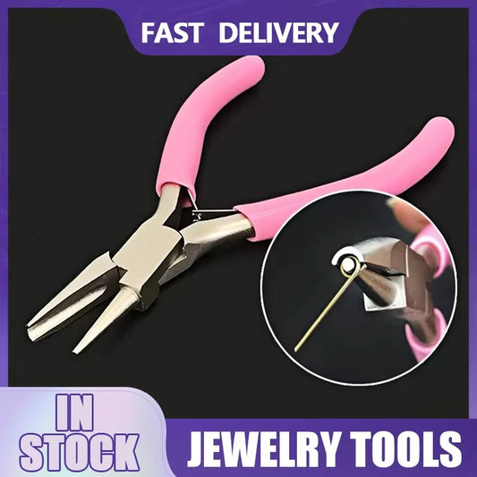Mini 5-Inch Round Concave Pliers – Precision Jewelry Wire Looping Tool