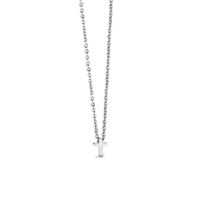 Gold Cross Necklace for Women – Stainless Steel Jesus Pendant