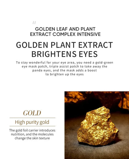 Avocado & Gold Eye Mask Patches – Anti-Wrinkle & Dark Circles