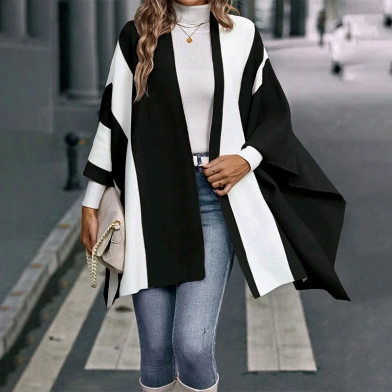 2024 Luxury Winter Poncho for Women – Warm Fashion Shawl Wrap