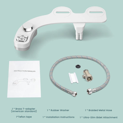 Cartmela Non-Electric Dual Nozzle Bidet Attachment