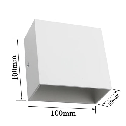 2-Pack LED Wall Sconces – 6W Modern Up Down Indoor Wall Lights