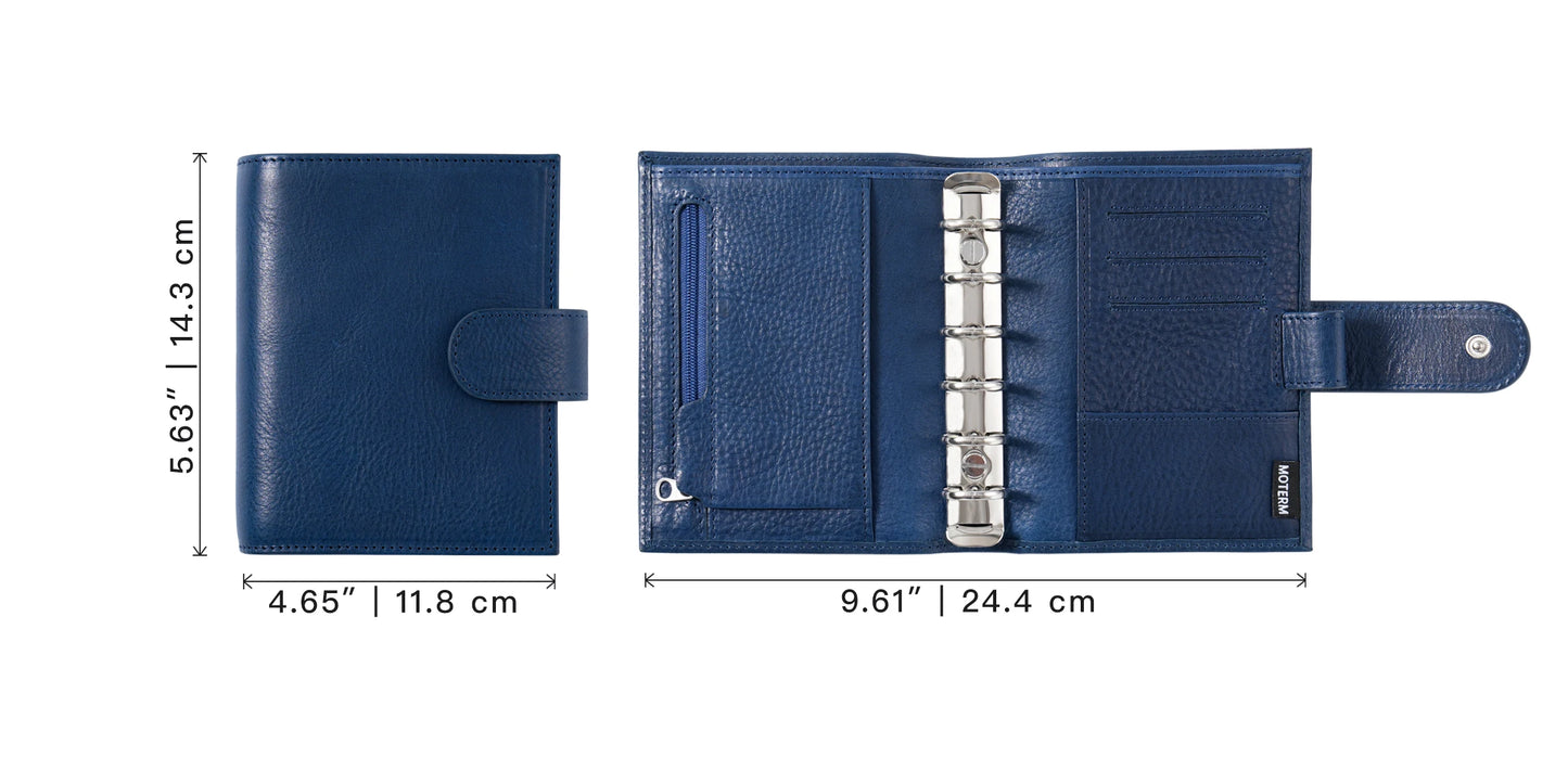 Pocket Size Rings Planner – Full Grain Vegetable Tanned Leather