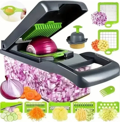 14-in-1 Multifunctional Vegetable Chopper & Food Slicer Dicer