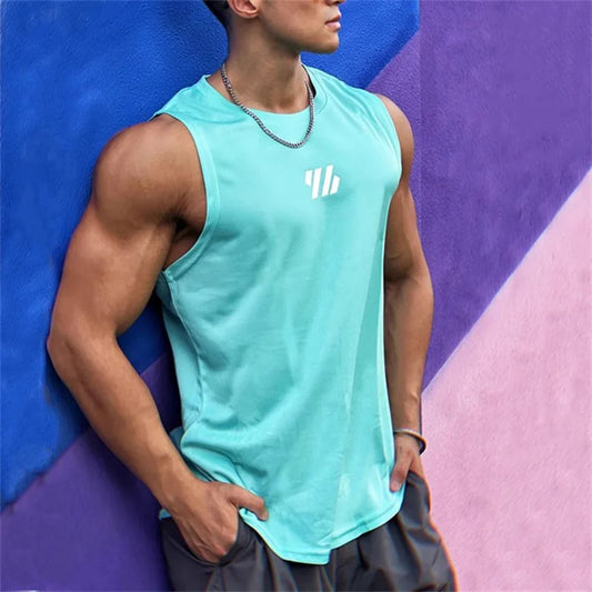 2024 New Summer Men's Gym Vest | Mesh Sleeveless Fitness Tank Top