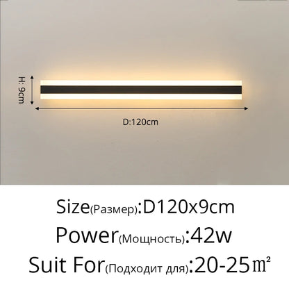 Outdoor Waterproof LED Wall Lights with Remote – Modern Dimmable