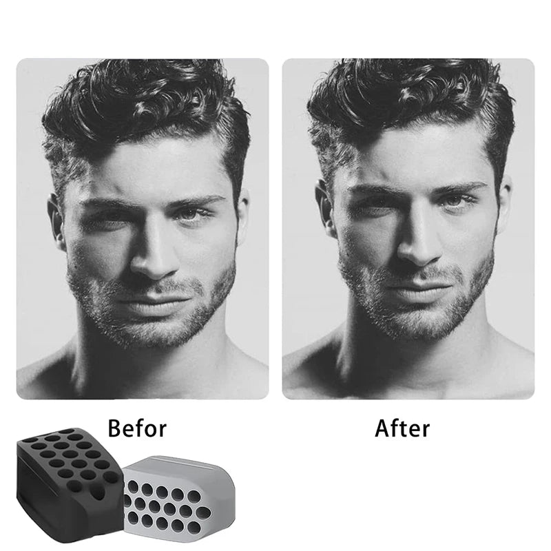 Silicone Jaw Exerciser & Facial Toner – Jawline Fitness Ball Tool