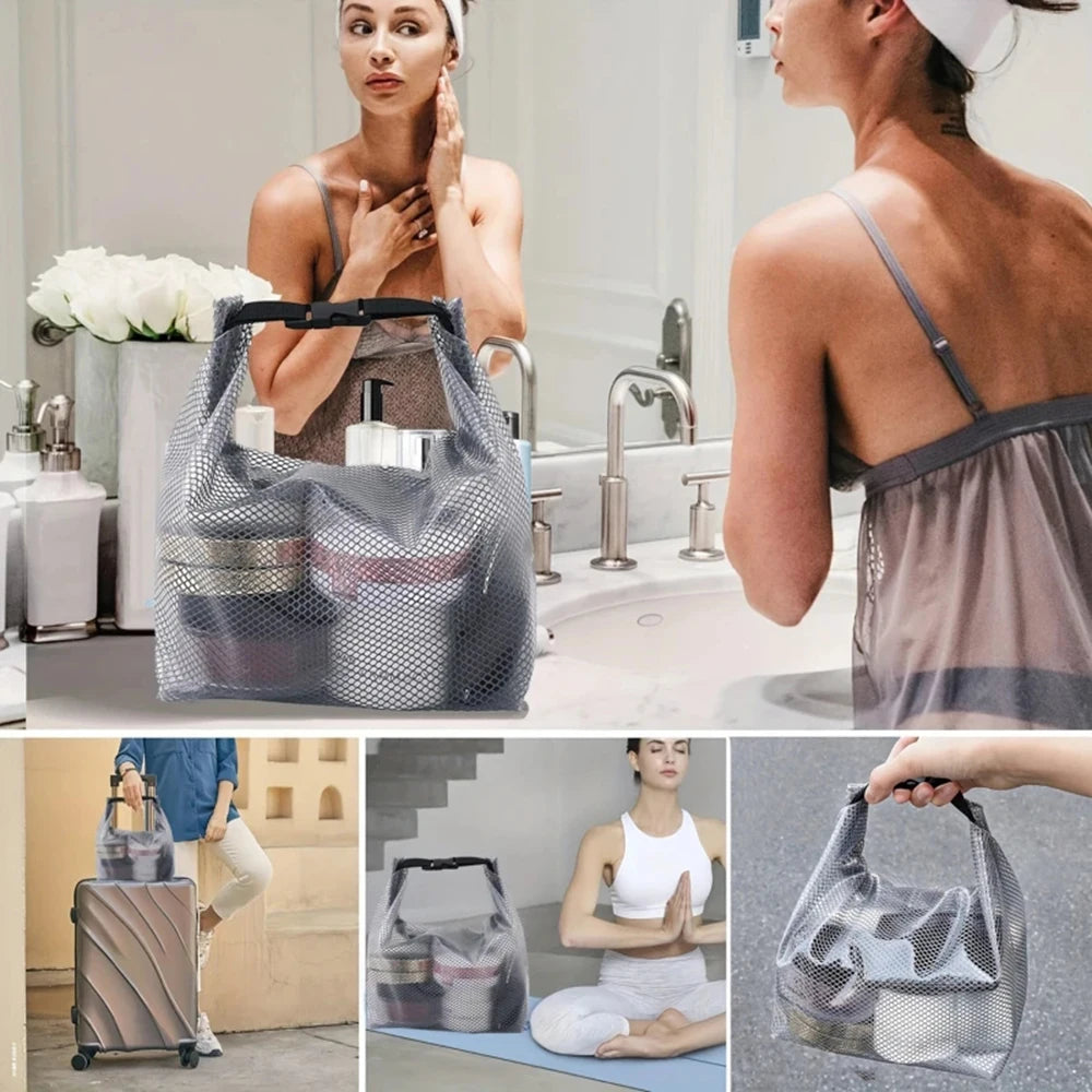 Waterproof Drawstring Storage Bag – Large Toiletry & Gym Organizer