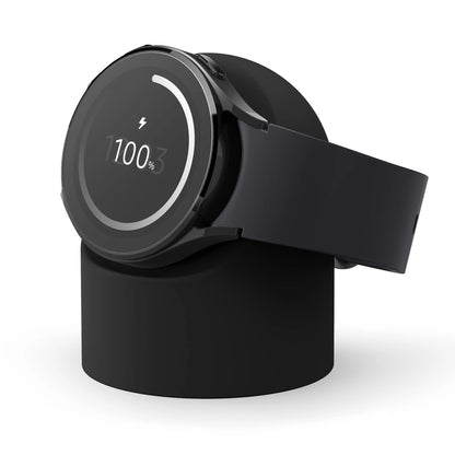 حامل شاحن سيليكون لساعة Galaxy Watch 3/4/5/Pro مقاس 40–46 مم