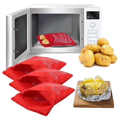 Microwave Potato Cooker Bag – Reusable Baked Potato Pouch