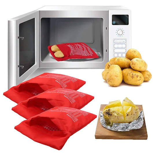 Microwave Potato Cooker Bag – Reusable Baked Potato Pouch