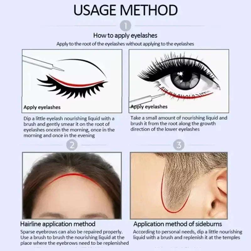 Eyebrow & Eyelash Growth Serum – Fuller, Thicker, Anti-Hair Loss