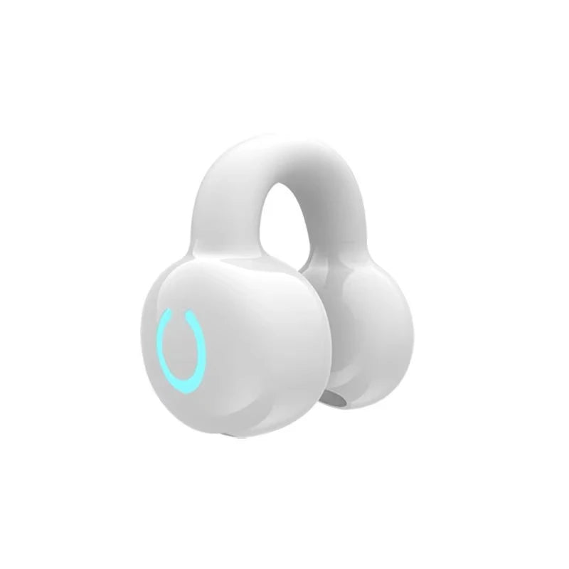 Single Ear Bone Conduction Bluetooth Earphone Clip Noise Cancelling