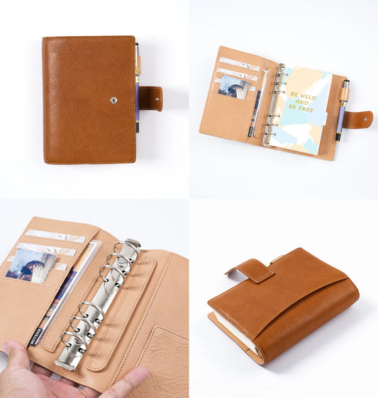 Elite Personal Size Rings Planner – Vegetable Tanned Leather, 25mm Rings