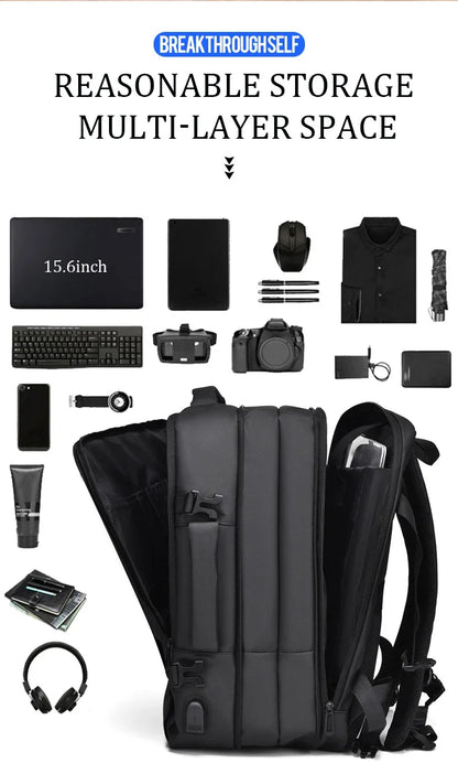 Cartmela 18-inch Men’s Business Laptop Backpack