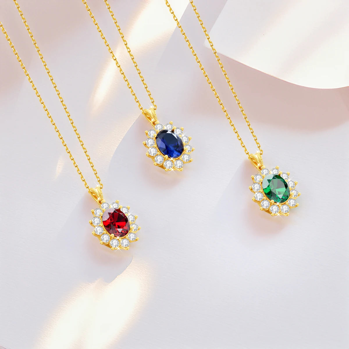 Au750 18K Gold Emerald Necklace – Oval 8x10mm Stone with Certificate