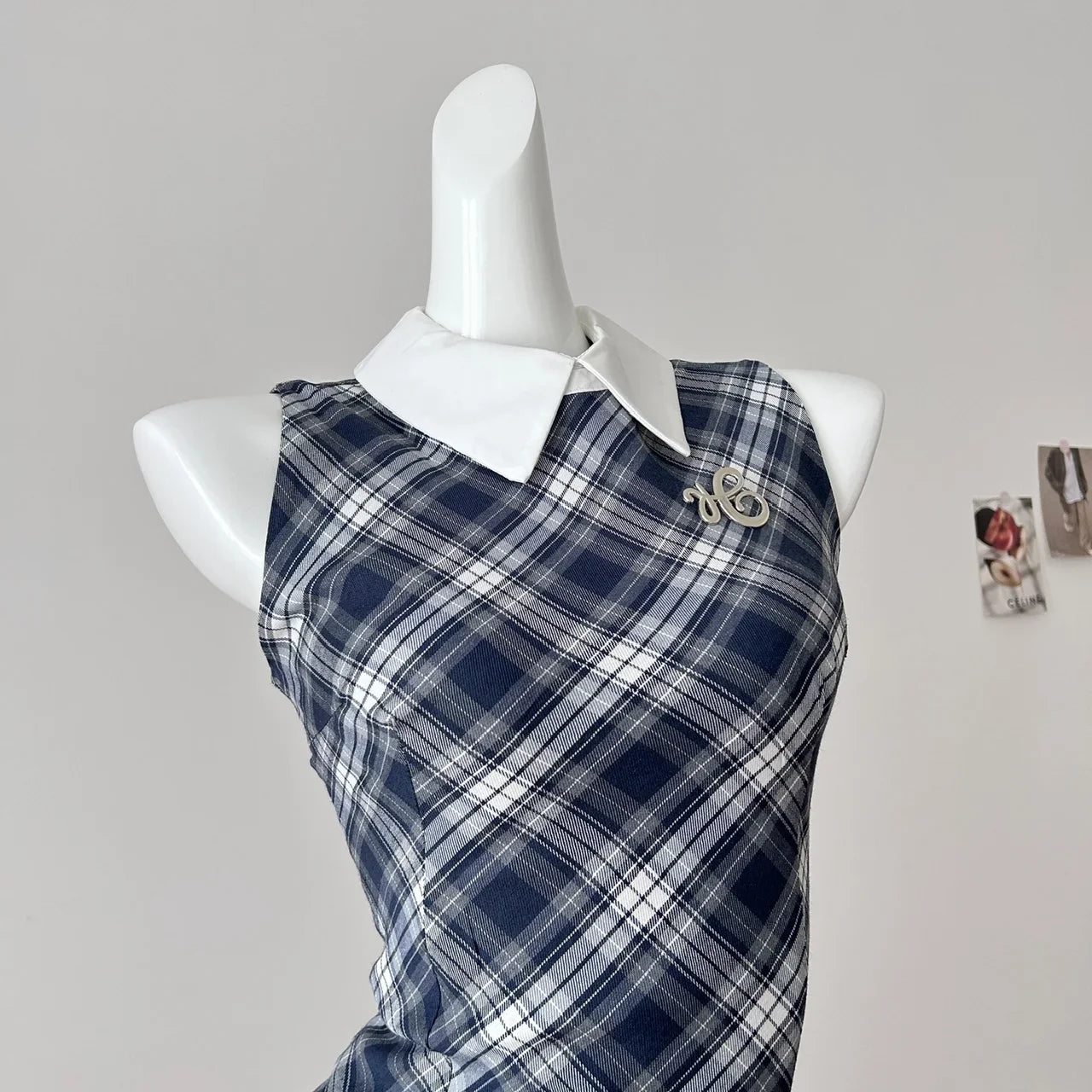 Women’s Summer Sweet Plaid Sleeveless Dress – Elegant Sexy Lace Dress