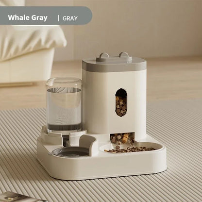 Automatic Pet Feeder & Water Dispenser – Food & Water Station